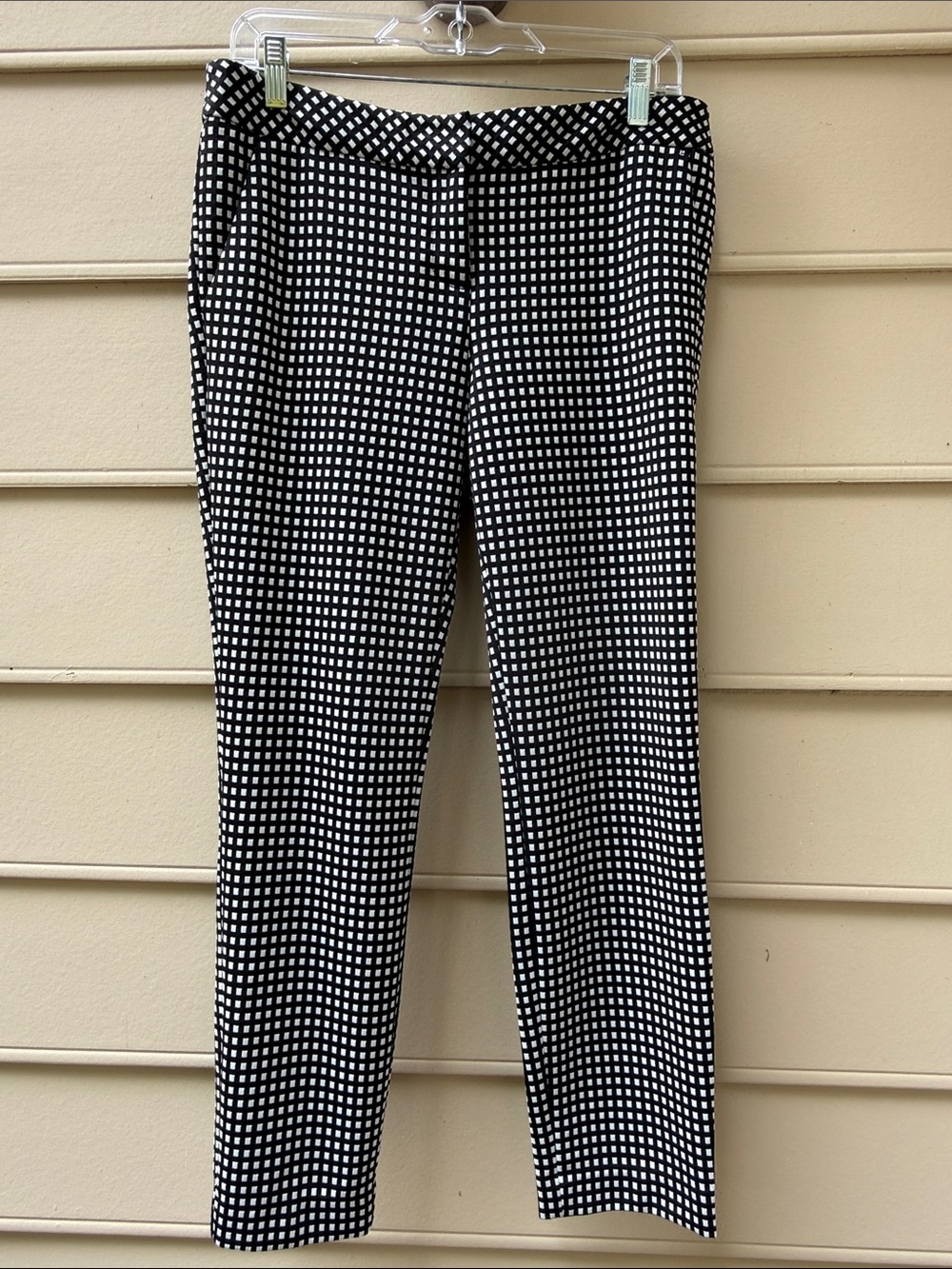 Express Columnist Black & White Pants, 6